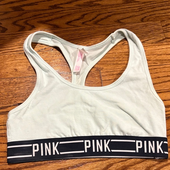 PINK Victoria's Secret Light Green Sports Bra - Picture 3 of 4